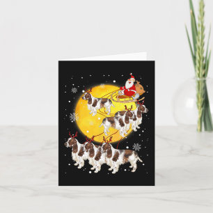 English Springer Spaniel Reindeer Christmas Dog Lo Karte