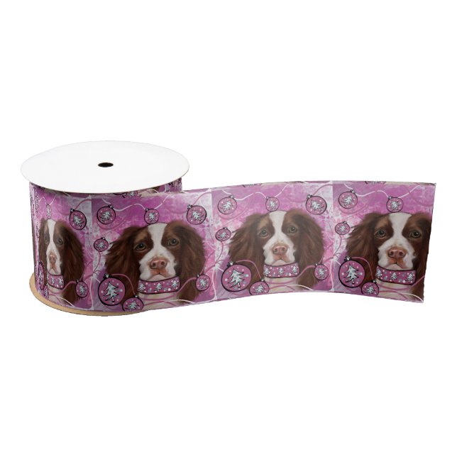 ENGLISH SPRINGER SPANIEL SATINBAND (Spule)
