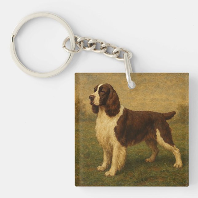 English Springer Spaniel Schlüsselanhänger (Vorderseite)