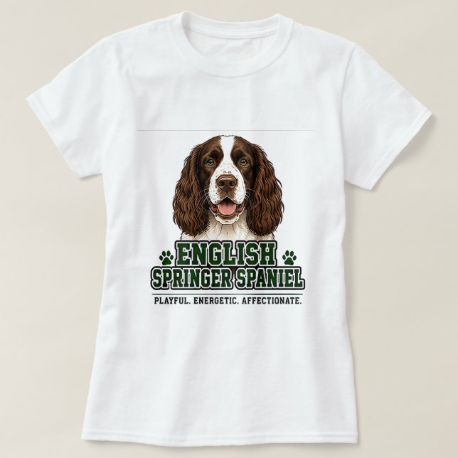 🐾 English Springer Spaniel Stolz 🐾 T-Shirt (Design vorne)