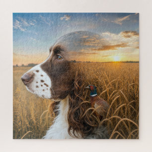 English Springer Spaniel und Fasan Puzzle