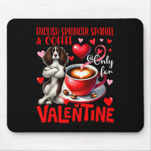 English Springer Spaniel und Kaffee nur für Valen Mousepad