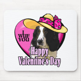 English Springer Spaniel Valentines Mousepad