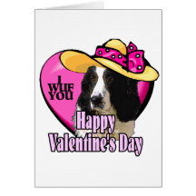 English Springer Spaniel Valentinstag