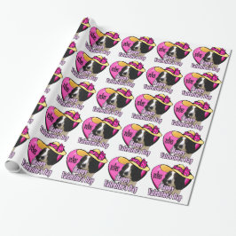 English Springer Spaniel Valentinstag Geschenkpapier