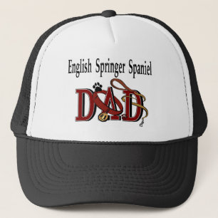 English Springer Spaniel Vater Hat Truckerkappe