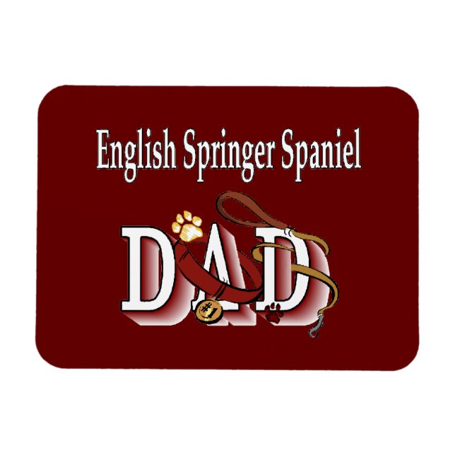 English Springer Spaniel Vater Magnet (Horizontal)