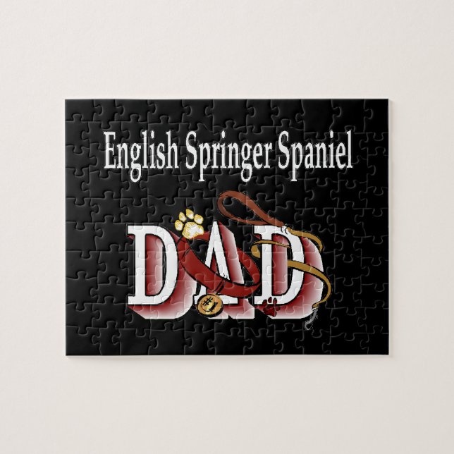 English Springer Spaniel Vater Puzzle (Horizontal)