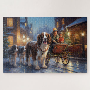 English Springer Spaniel Weihnachtsfestliche Jahre Puzzle