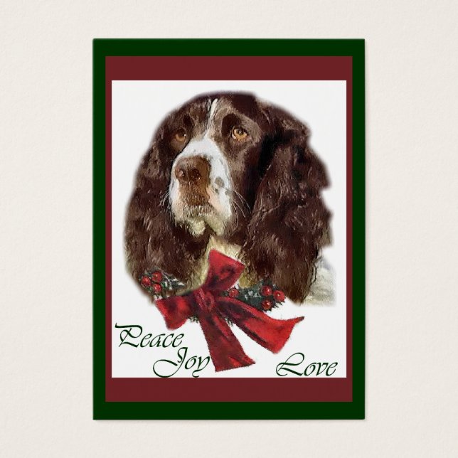English Springer Spaniel Weihnachtsgeschenke (Vorderseite)