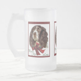 English Springer Spaniel Weihnachtsgeschenke Mattglas Bierglas