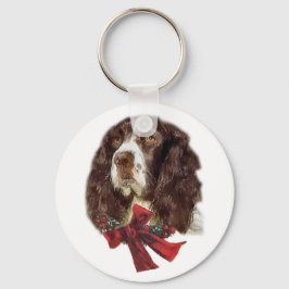English Springer Spaniel Weihnachtsgeschenke Schlüsselanhänger