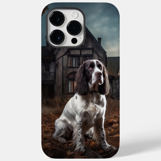 English Springer Spanier Halloween Beängstigend Case-Mate iPhone Hülle (Rückseite)