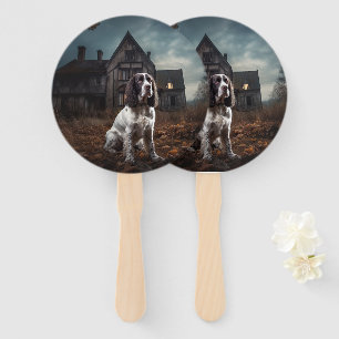English Springer Spanier Halloween Beängstigend Fächer