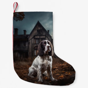 English Springer Spanier Halloween Beängstigend Kleiner Weihnachtsstrumpf