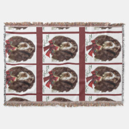 English Springer Spanier Weihnachten Decke