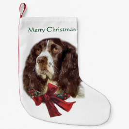 English Springer Spanier Weihnachten Kleiner Weihnachtsstrumpf