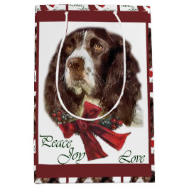 English Springer Spanier Weihnachten Mittlere Geschenktüte
