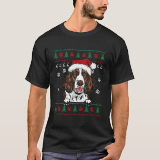 English Springer Spanier Weihnachten Ugly Sweater  T-Shirt