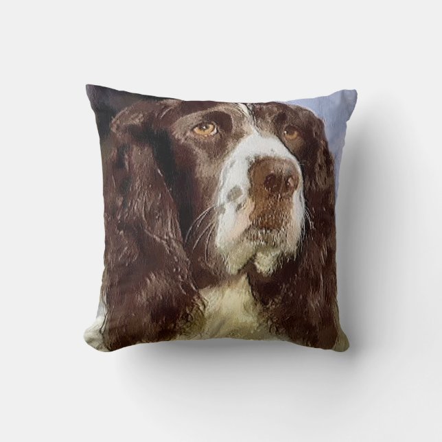 English Springer Spanisch Art Kissen (Vorderseite)