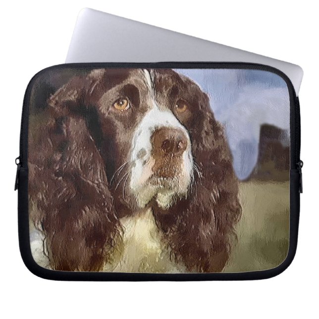 English Springer Spanisch Art Laptopschutzhülle (Vorderseite)