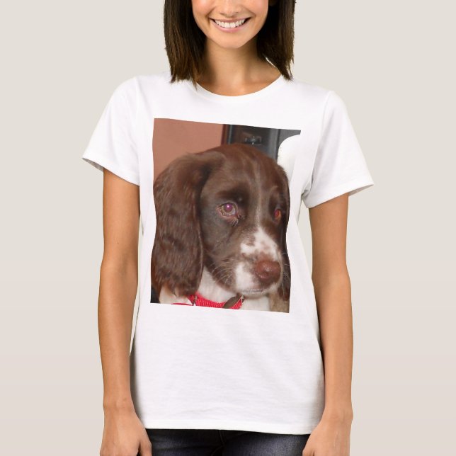 English_Springer_Spanisch lw Welpe T-Shirt (Vorderseite)