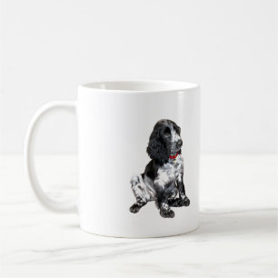 English Springer Spanisch Puppy - schwarz-weiß Tasse