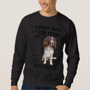 English Springer Spanisch Zitat Mama Vater Print,  Sweatshirt
