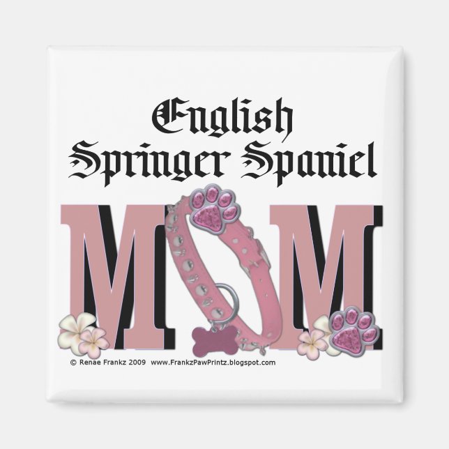English Springer Spanische MAMA Magnet (Vorne)