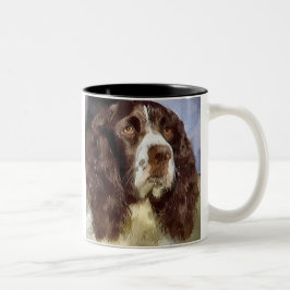 English Springer Spanish Art Gifts Zweifarbige Tasse
