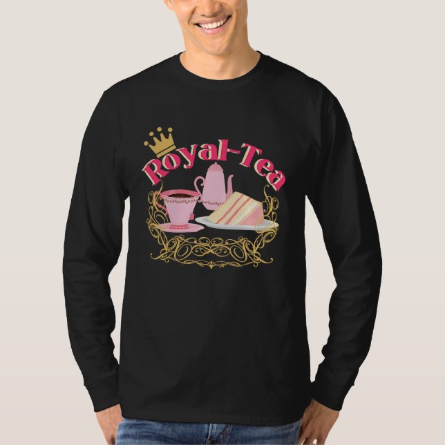 English Tea Party Royalty Pun Tea T-Shirt (Vorderseite)
