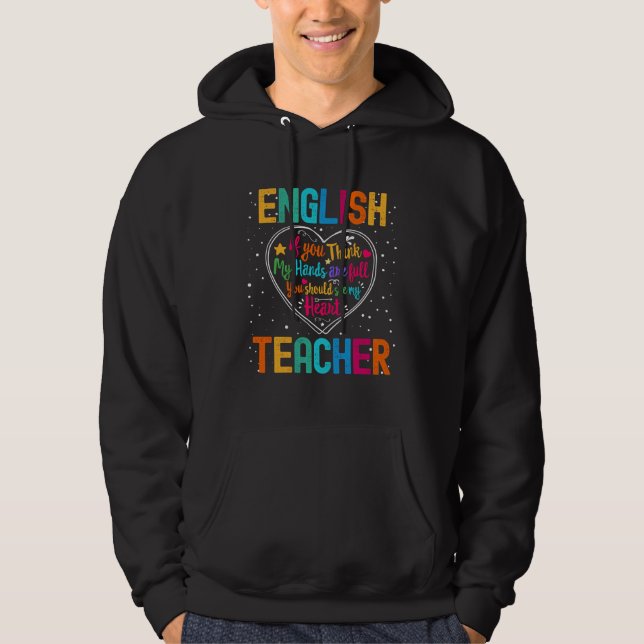 English Teacher Appreciation Week Back to School H Hoodie (Vorderseite)