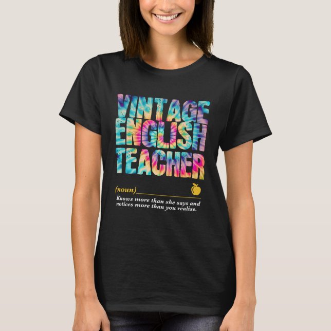 English Teacher Appreciation Week Back to School T-Shirt (Vorderseite)