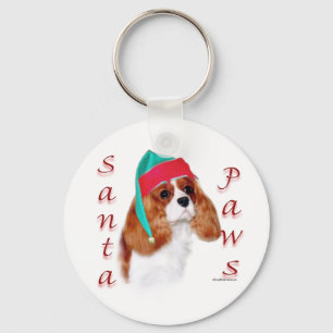 English Toy Spanel Santa Paws Schlüsselanhänger
