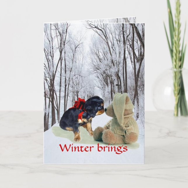 English Toy Spanel Weihnachten (Vorderseite)