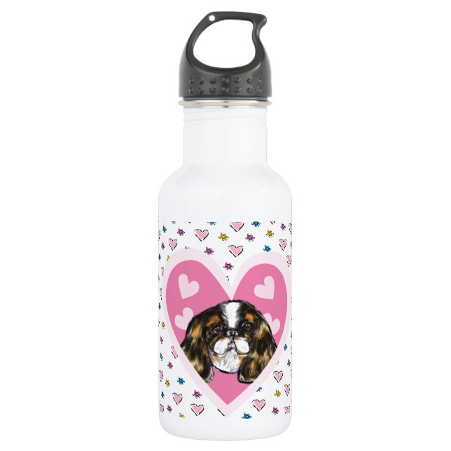 ENGLISH TOY SPANIEL EDELSTAHLFLASCHE (Vorderseite)