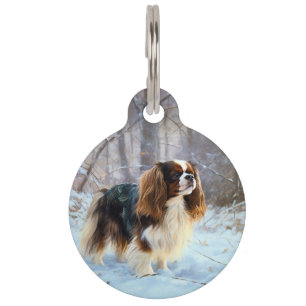 English Toy Spaniel Let It Snow Weihnachten Haustiermarke
