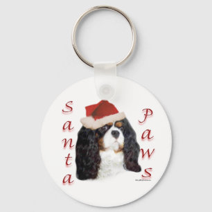 English Toy Spaniel (Prinz) Santa Paws Schlüsselanhänger