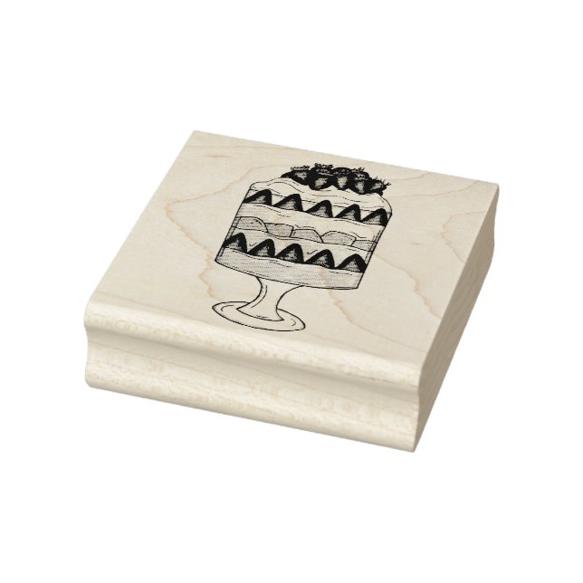 English Trifle Fruit Custard Dessert British Food Gummistempel (Stempel)