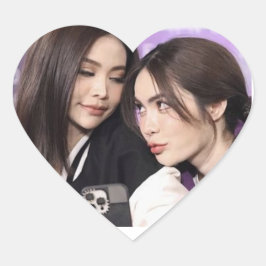 Englot, Engfa & Charlotte Thai GL Shipped Couple Herz-Aufkleber