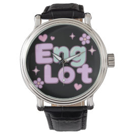 Englot Kawaii Blasenbuchstabe Armbanduhr