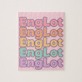 Englot Kawaii-Blasenbuchstabe Puzzle