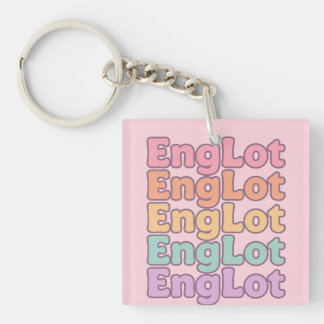 Englot Kawaii-Blasenbuchstabe Schlüsselanhänger