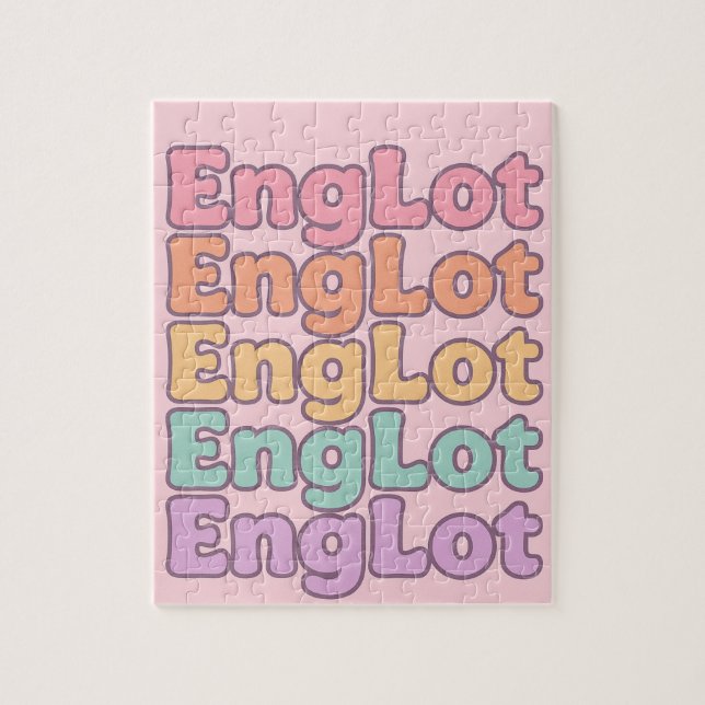 Englot Kawaii Bubble Letter Puzzle (Vertikal)