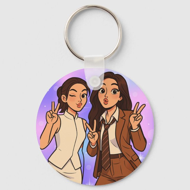 Englot Kazz Awards Fun Pose Cam, Engfa & Charlotte Schlüsselanhänger (Vorderseite)