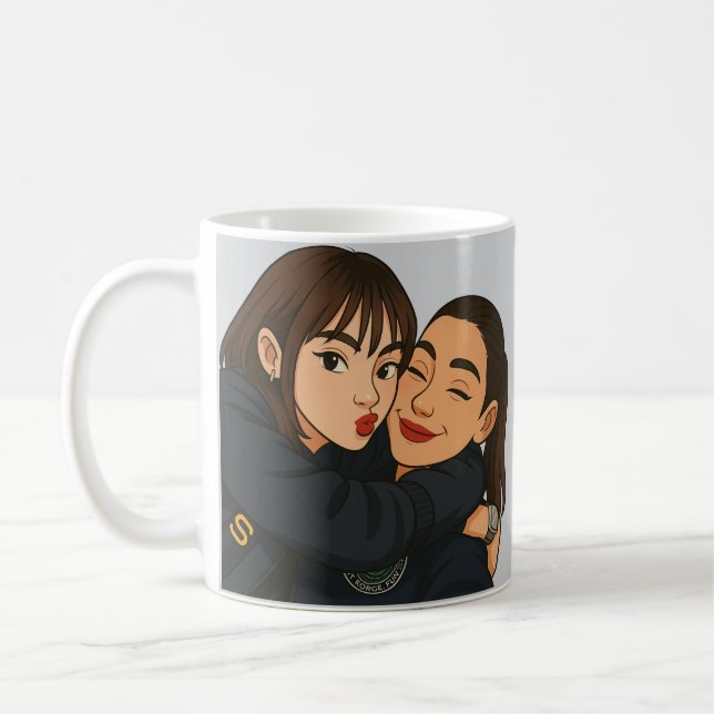 Englot Thai GL Petrichor Series Cartoon Art Kaffeetasse (Links)