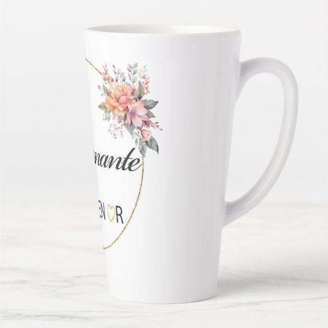 Engniante Floral Wasserfarbe Tasse (Rechts)