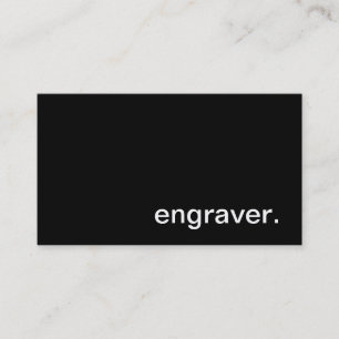 Engraver-Visitenkarte Visitenkarte