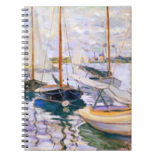 Engrboats on the Seine at Petit Claude Monet Notizblock