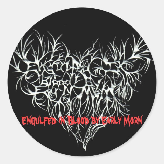 Engulfed (meisted)(1)(limited edition)peg, Eng... Runder Aufkleber (Vorderseite)